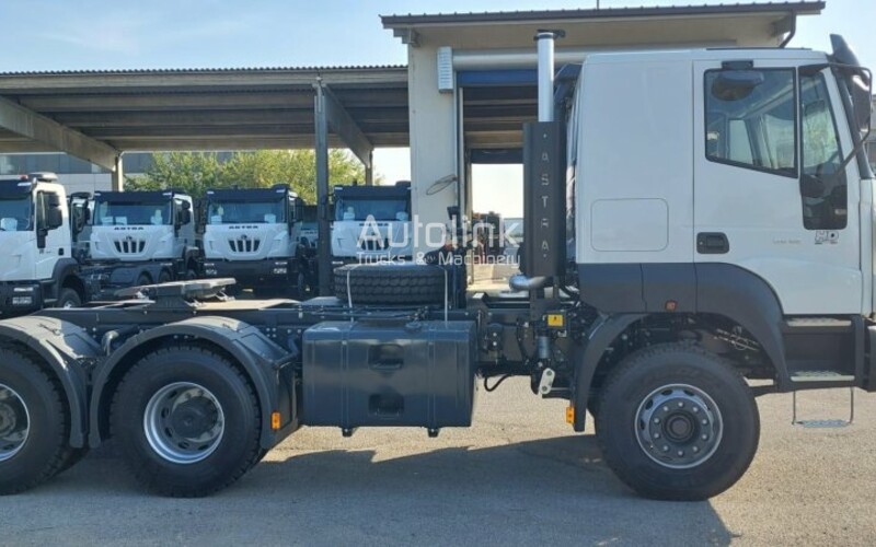 Iveco astra hd9 64.42t 12.9l turbo diesel tractor heavy duty 6x4 twinned rear